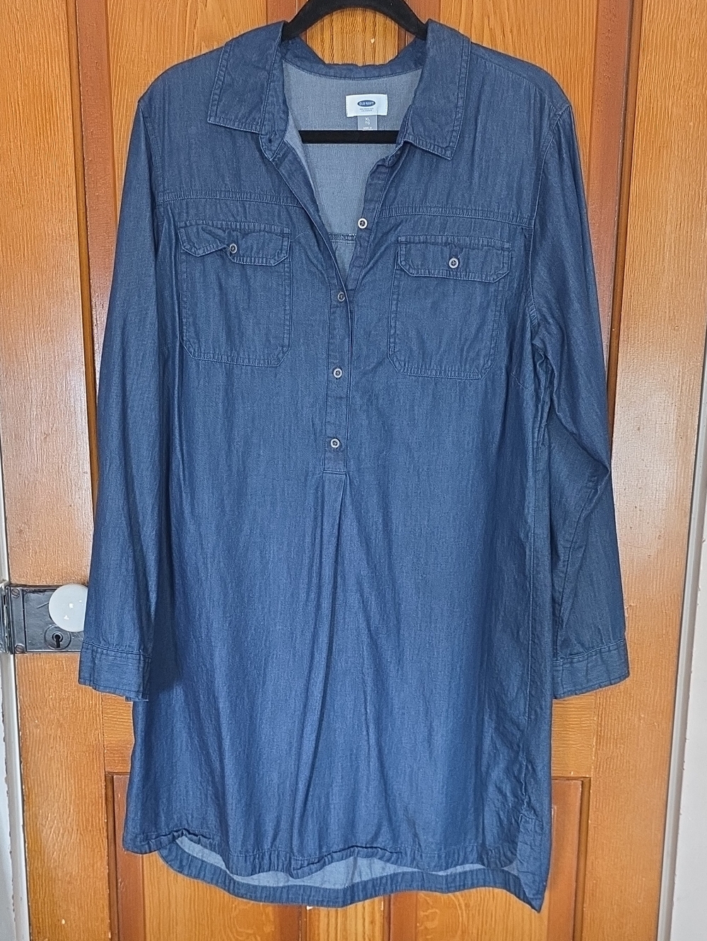 Old Navy Dark Blue Denim Tunic Shirt